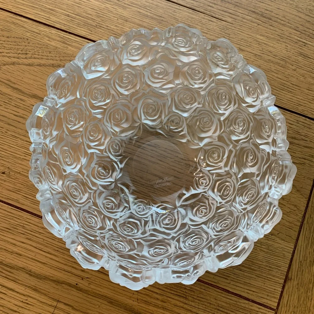Monique Lhuillier by Waterford Crystal Sunday Rose bowl - Picture 4 of 5